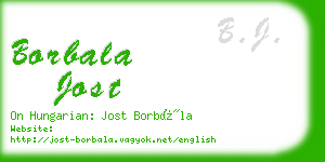 borbala jost business card